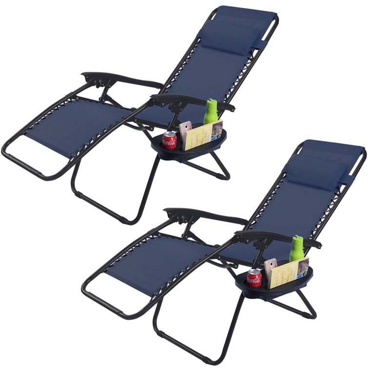 Romero Outdoor Metal Chaise Lounge Set