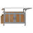 Foldable Outdoor Kitchen Island Patio Mobile Kitchen Cart-1650312361