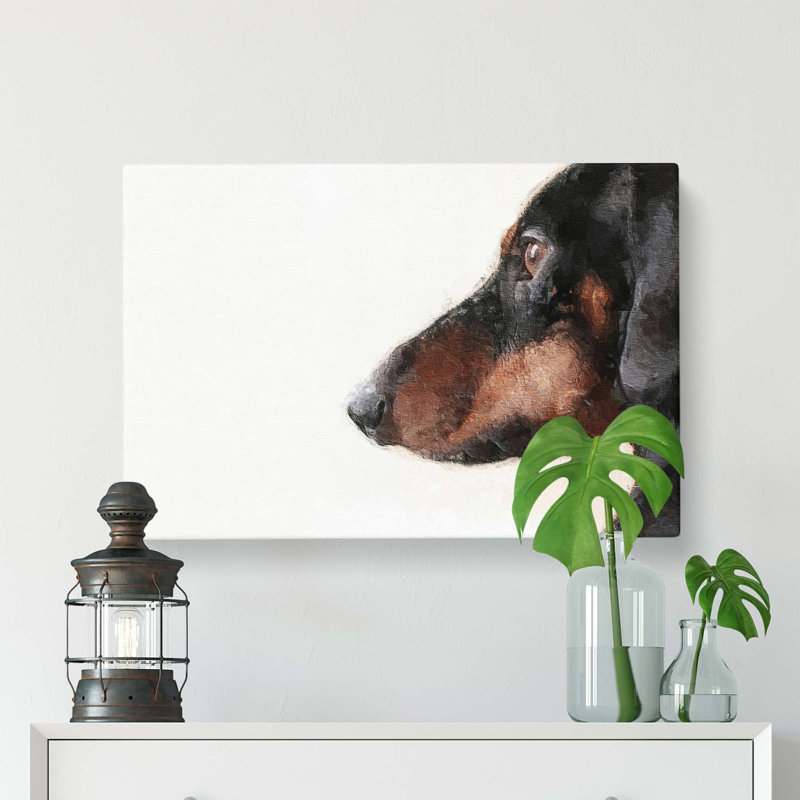 Dachshund Dog - Wrapped Canvas, 35 cm H x 50 cm W