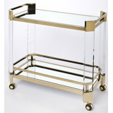 Charlevoix Acrylic & Serving Cart