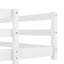 Lit pleine grandeur en pin blanc avec clôture, structure stable, assemblage rapide blanc, bois, sommeil amusant et sécuritaire-913264640-913264895