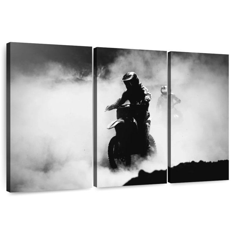 Sireci Smoky Dirt Bike, 48" H x 74" W