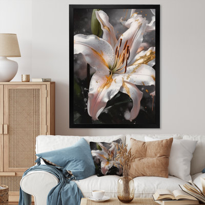 " White Graceful Lilies I "
