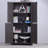 Display sideboard buffet with 4 Acrylic Mirrored doors, Adjustable Shelves storage Cabinet-1237315054
