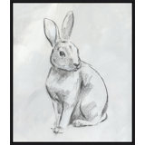 Rabbit In Gray Painting by Richard Ryder