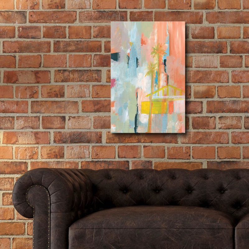 «Desert Living 1» par Jan Weiss, art mural en verre acrylique, H 24 po x l 16 po x P 0,2 po