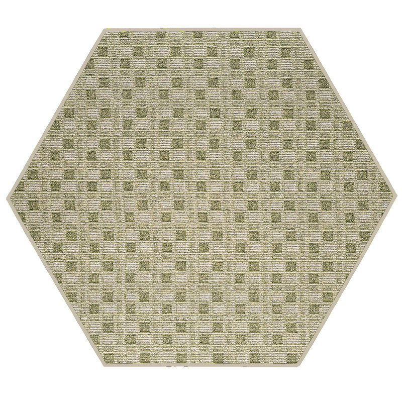 Tapis abstrait abstrait d'intérieur / extérieur de couleur commerciale, vert, 10 pi x 11 pi, adapté aux animaux de compagnie et aux enfants. Fabriqué aux États-Unis, rectangulaire, tapis idéal pour les enfants, animaux de compagnie, événement, mar