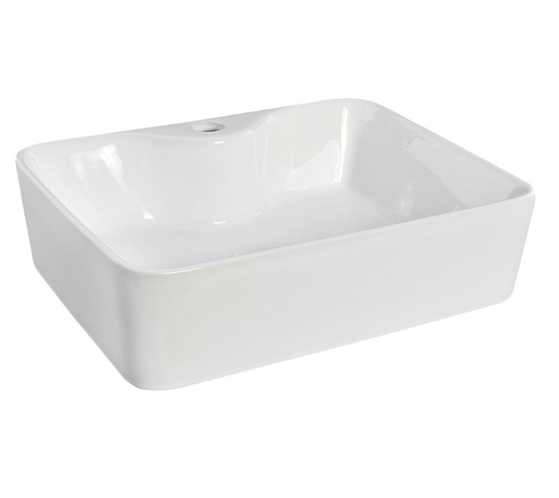 Nuie Vessels 480mm L x 370mm W White Vitreous China Rectangular Sink