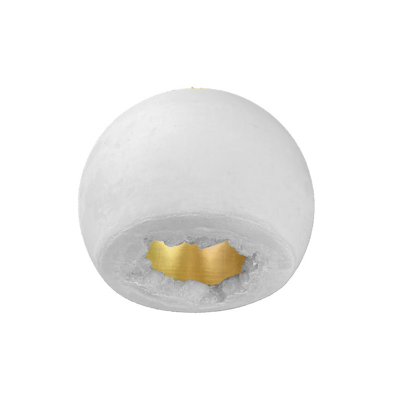 Geode 1 - Light Pendant, Matte White, Black
