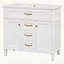 Armoire autoportante avec évier, structure en bois, tiroir supérieur rabattable, 2 tiroirs de rangement-117983460