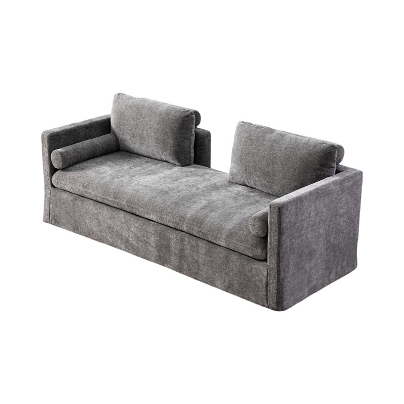 Canapé rembourré 82,68 po, Gris
