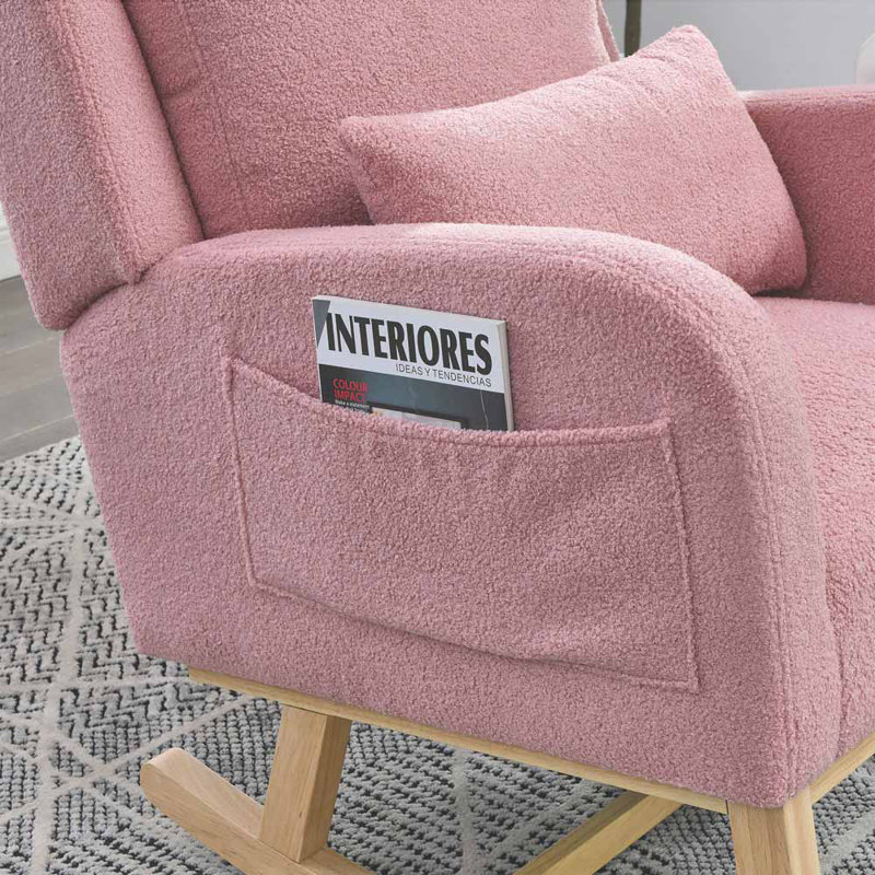 Fauteuil de 27,5 po de largeur Amarchand, Rose