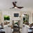 52” 3 - Blade Farmhouse LED Ceiling Fan with Dimmable Light and Remote