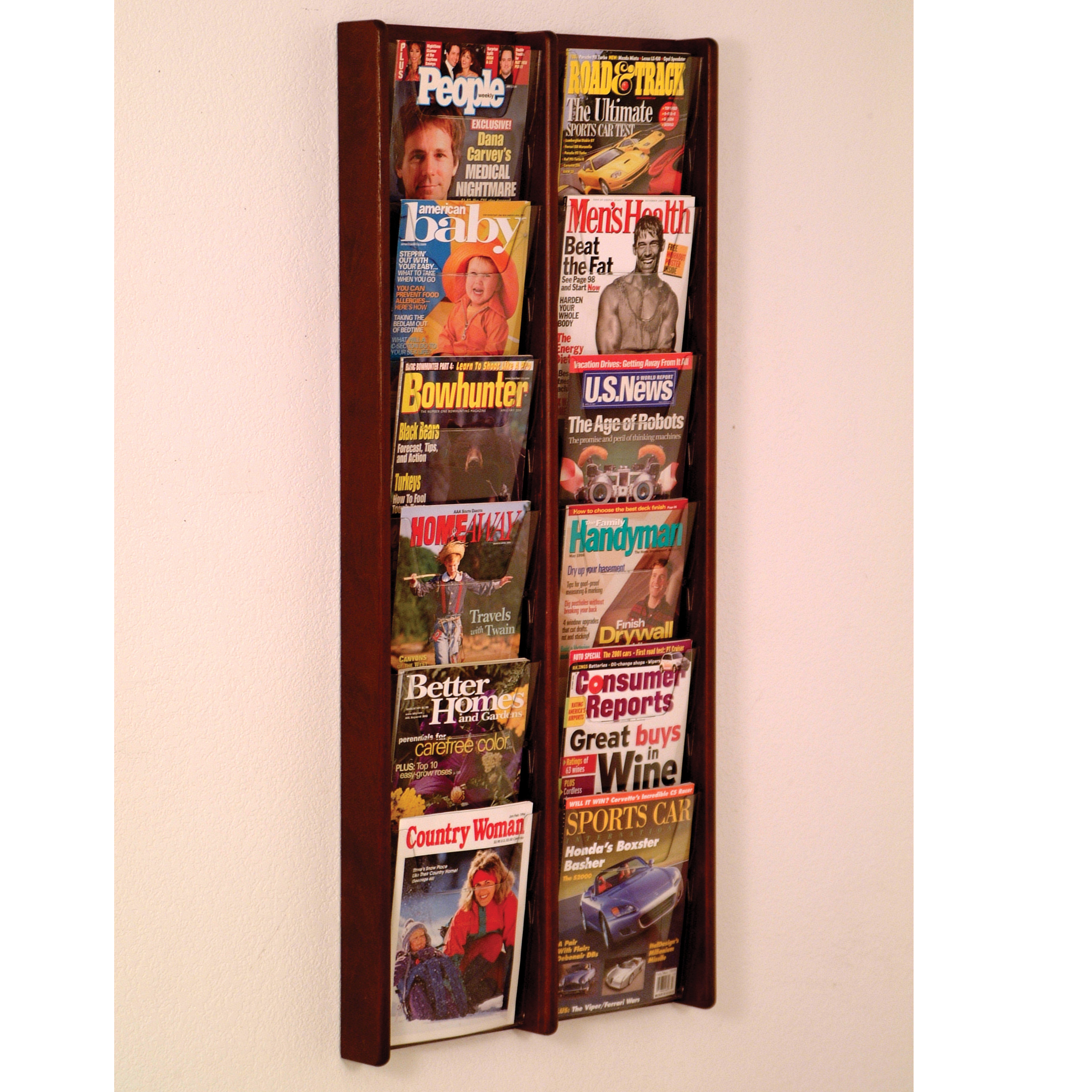 Mall Magazine Rack Wooden Mallet Wall Mounted Magazine Rack & Reviews - Wayfair Canada