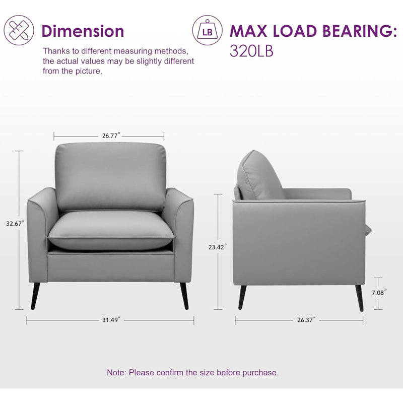 Accent Chair, Gray