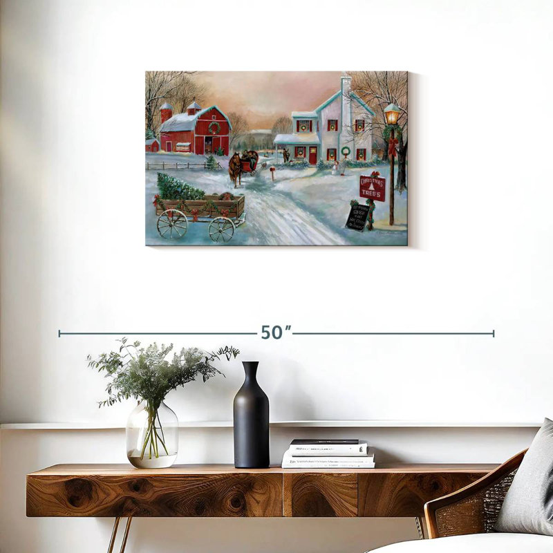 Alvord Festive Christmas Tree Farm, 20" H x 30" W