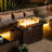 Rectangle Steel Propane Smokeless Fire Pit Table