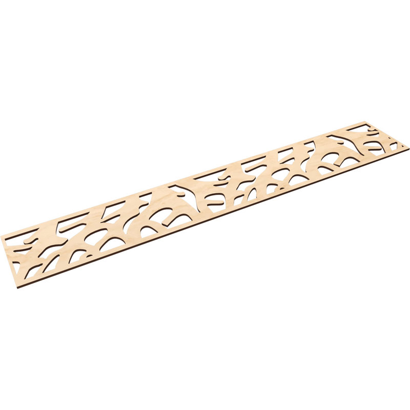 Moulure Manton, H 8 po x l 46,625 po x P 0,25 po, Bouleau