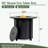 Round steel frame Fireplace