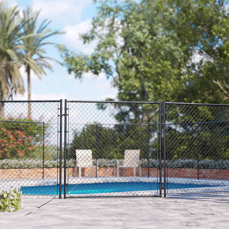 Fit-Right Adjustable Chain Link Gate Kit for Outdoor Decking & Fencing
