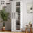 70.87" Tall Bar Cabinet  With Multi-Functional Pull-Out Multi-Tier Storage Shelf,Farmhouse Storage Cabinet With Glass Doors, Bar Cabinet-306595253