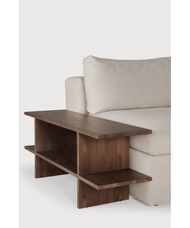 Kabuki Solid Wood End Table, Brown