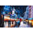 Cabaret Evening - Orange Building Framed Matted Print Decor