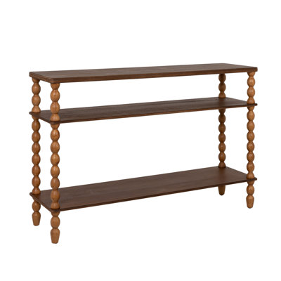 Bobbin Leg Rectangle Wood Console Table