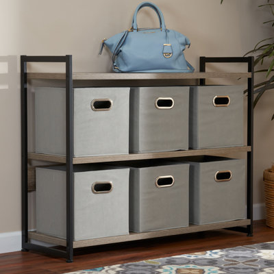 Wayfair Basics® Open Fabric Storage Bin Set