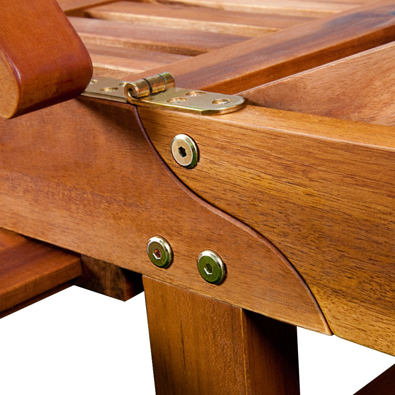 Calarco 195.5cm Long Reclining Acacia Single Chaise