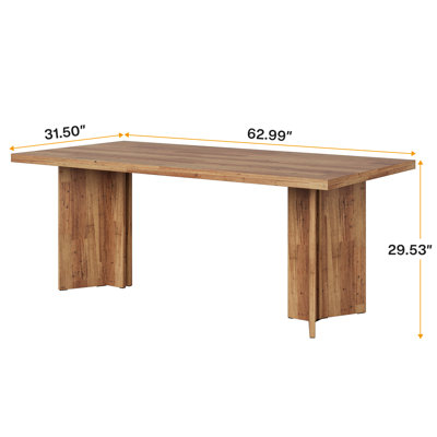 Table de salle à manger pour 6 personnes Rahn