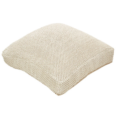Joziah 70cm Wide Square Abstract Pouffe Ottoman