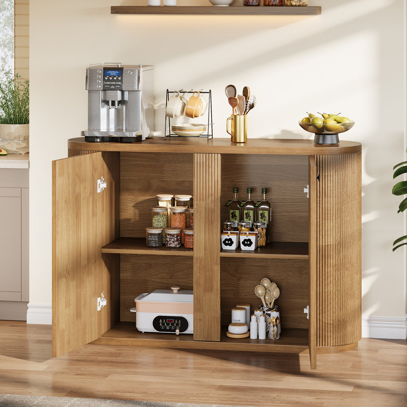 47.24” Sideboard Cabinet Buffet Storage Cabinet With 2 Doors