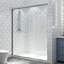 Porte de douche 60 "x l 70" avec porte en verre transparent et poignée-90863404