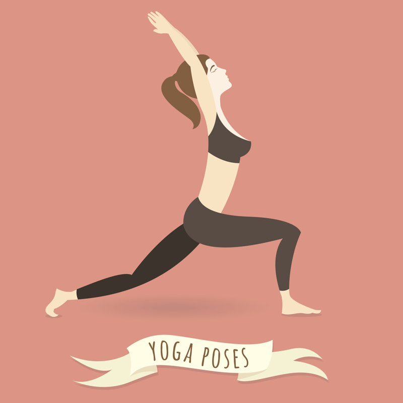 Woman Practicing Yoga by Sv_sunny - Wrapped Canvas Print, 30cm H x 30cm W