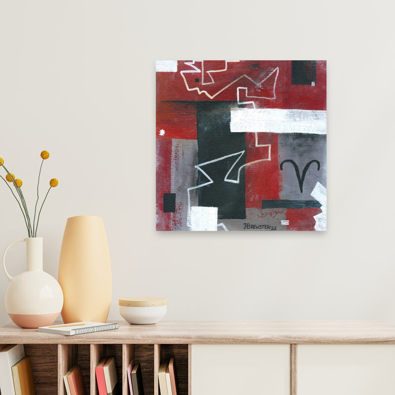 Abstrait géométrique Aries, 24" H x 24" W