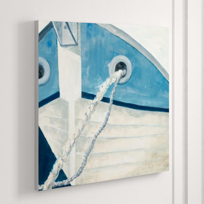 Mediterranean Boats I Painting by Barclay Butera