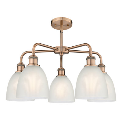 Lustre en dôme à intensité variable à 5 lumières Densel