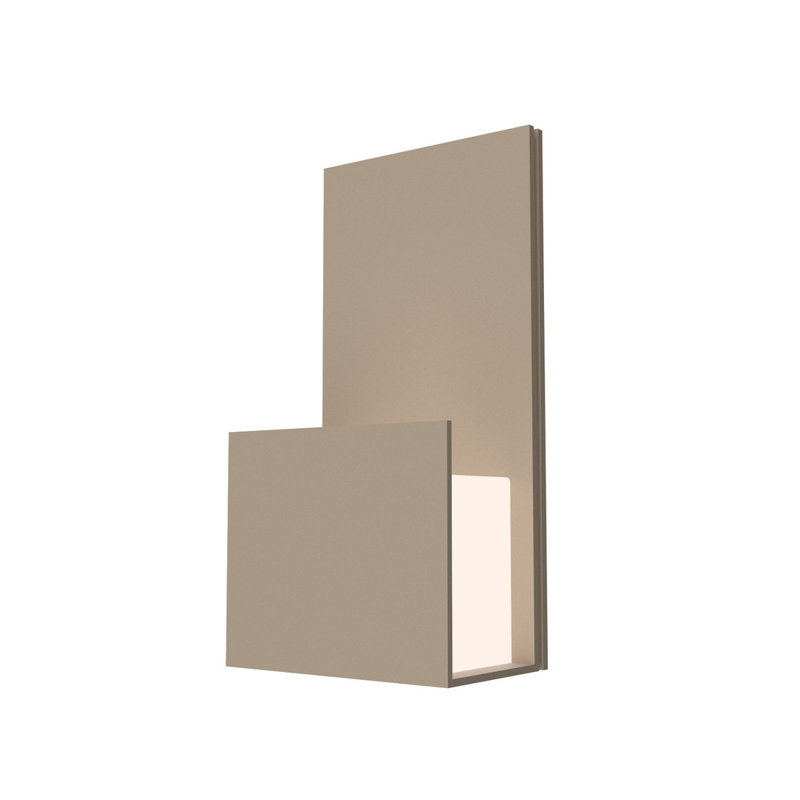 1 - Light LED Flush Mounted Sconce, Imbuia, 3500K