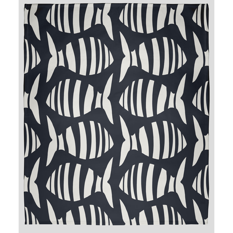 Couverture polaire, L 60 po x L 80 po, Requin bleu
