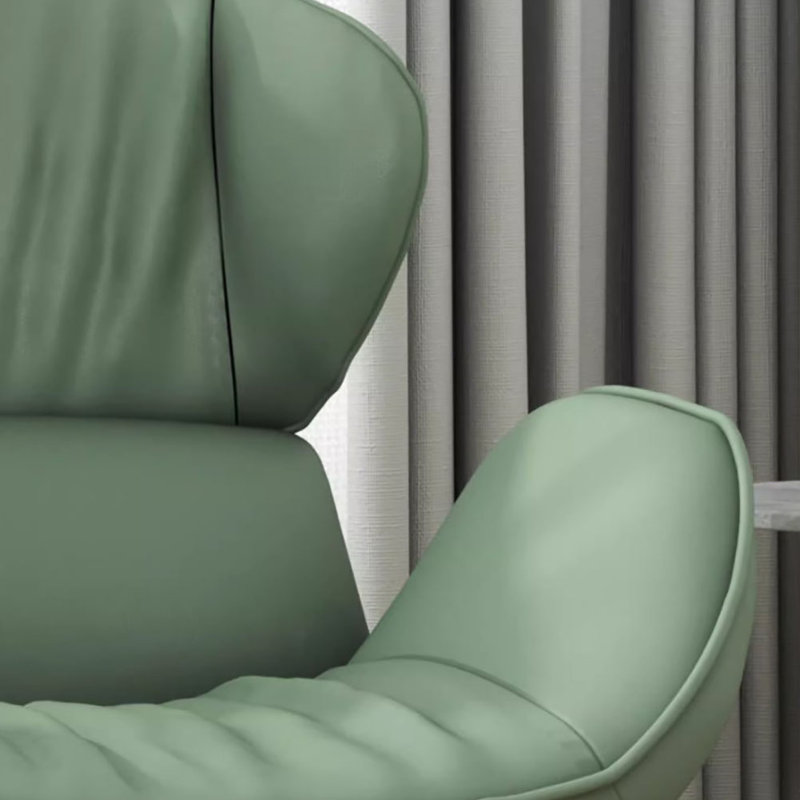 Chaise berçante élégante et confortable, Vert
