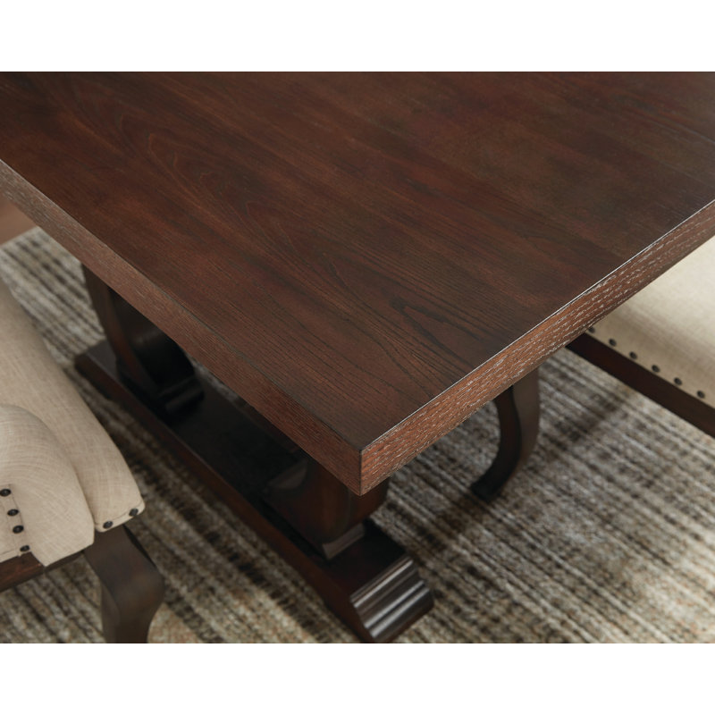 Table de salle à manger extensible à tréteaux, Java antique