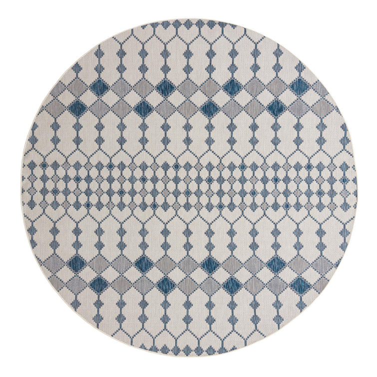 Ivory Traliccio Indoor/Outdoor Trellis Rug