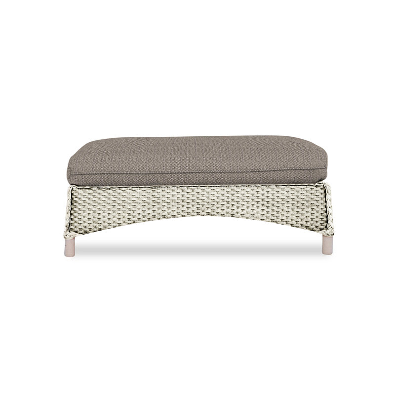 Mandalay Outdoor Ottoman, Demo Skyway, Linen