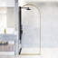 Arden 34" W x 78" H Fixed Framed Shower Screen with 3/8" Clear Glass-552176871