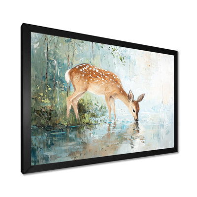 «Deer By The River IV», reproduction sur toile