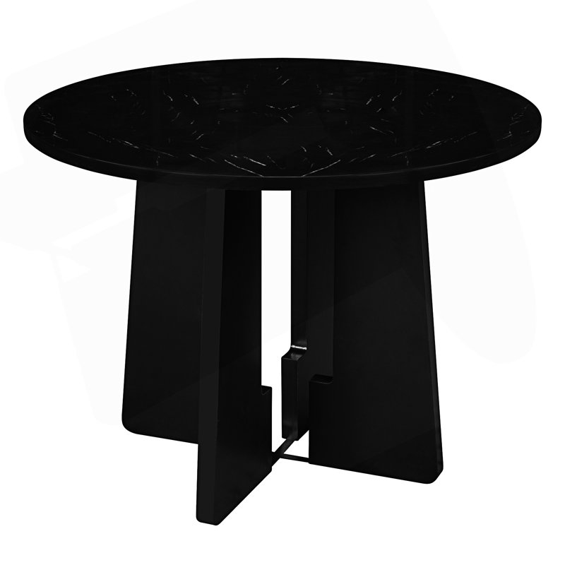 Table de salle à manger ronde pour 4, table de salle à manger moderne