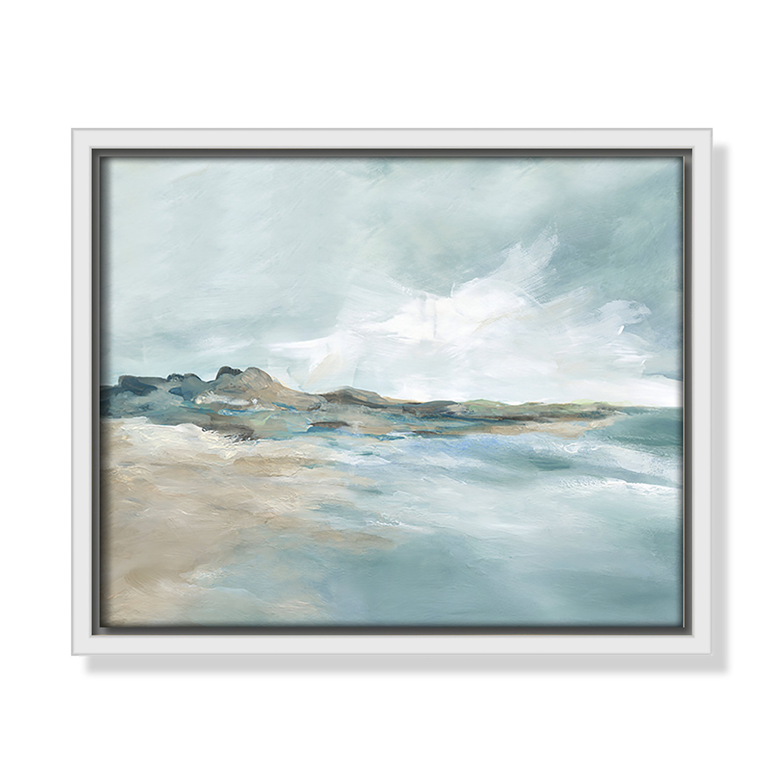 Sandpoint Print by Carol Robinson, 9.5" H x 11.5" W, White