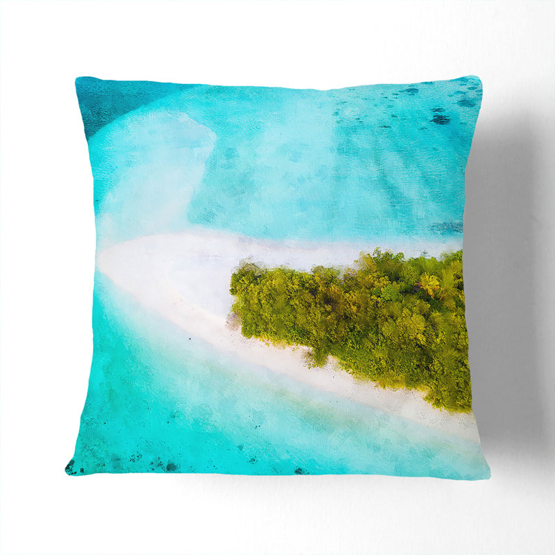 Square Throw Cushion, White, 40cm H x 40cm W x 15cm D