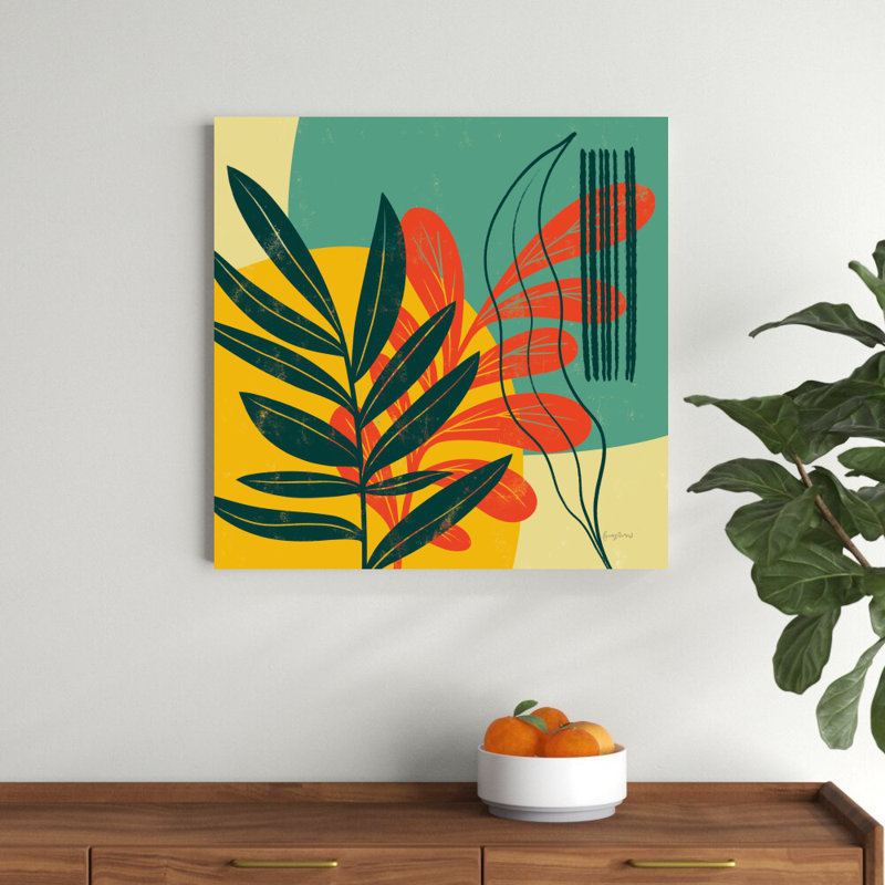 «Mid Century Modern I» par Becky Thorns, reproduction d'art sur toile tendue, H 30 po x l 30 po x P 1 po, Papier